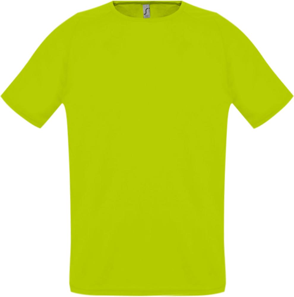 картинка Футболка унисекс Sporty 140, зеленый неон от магазина