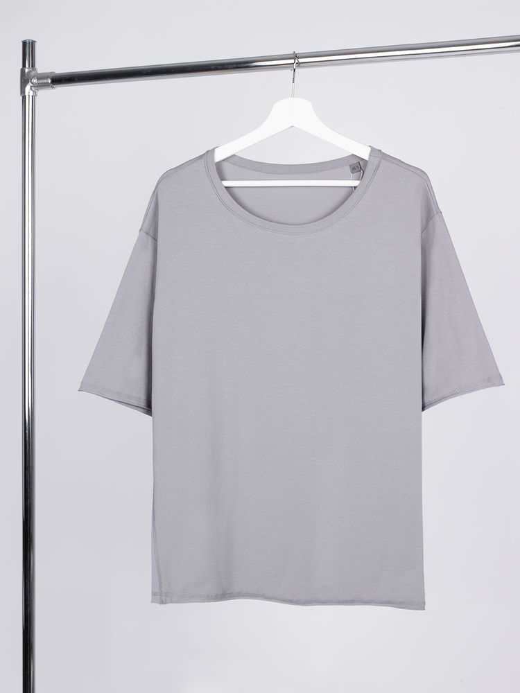 картинка Футболка оверсайз унисекс Vozduh, светло-серая от магазина