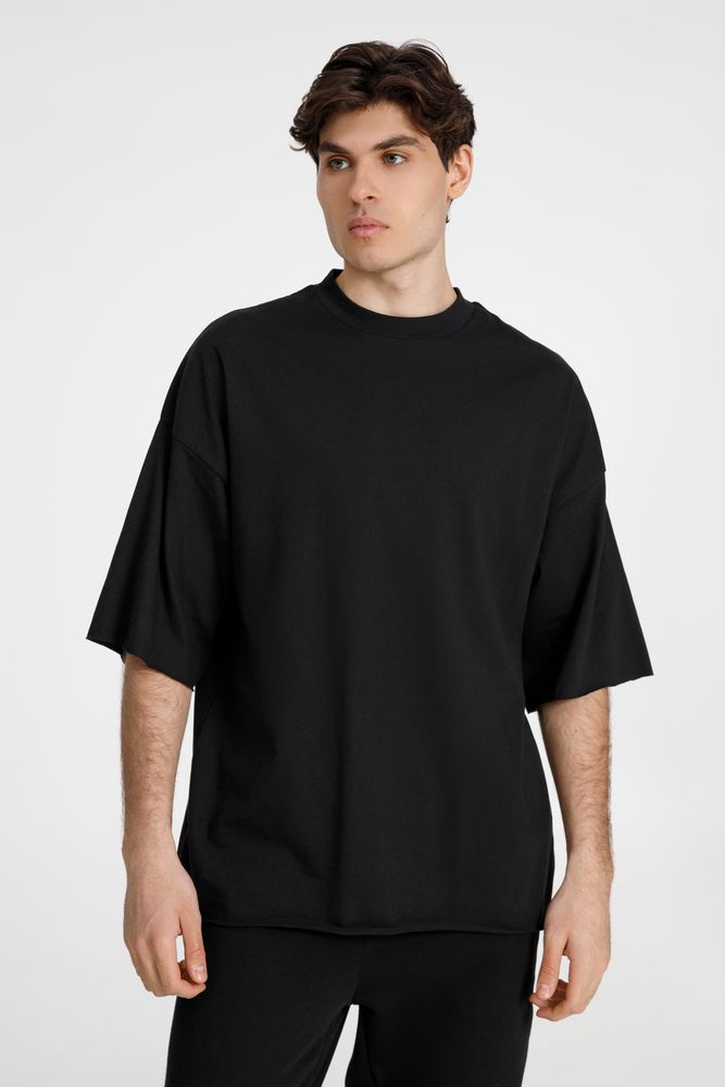 картинка Футболка оверсайз унисекс T9, черная от магазина