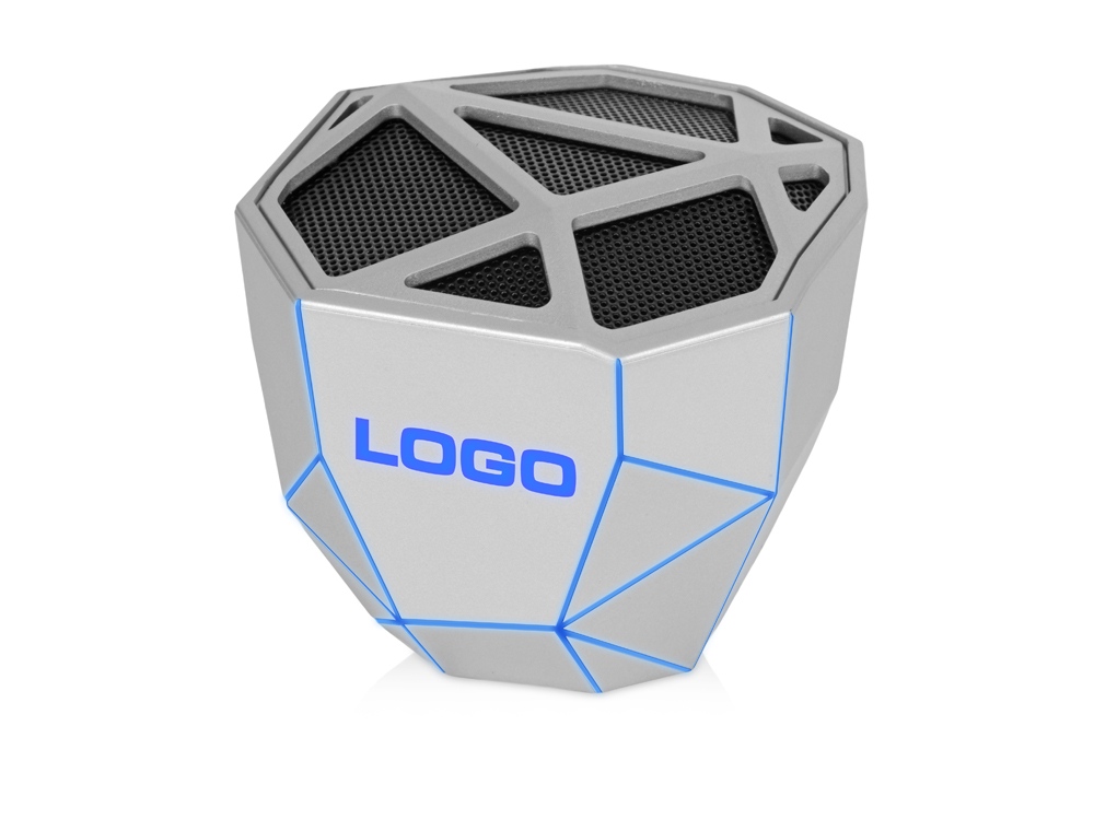 картинка Портативная колонка Geo, белая подсветка от магазина