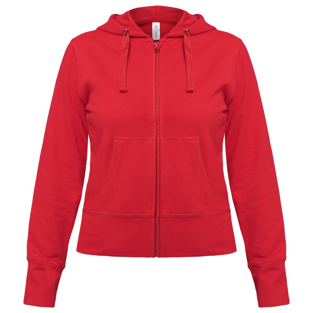 картинка Толстовка женская Hooded Full Zip красная от магазина