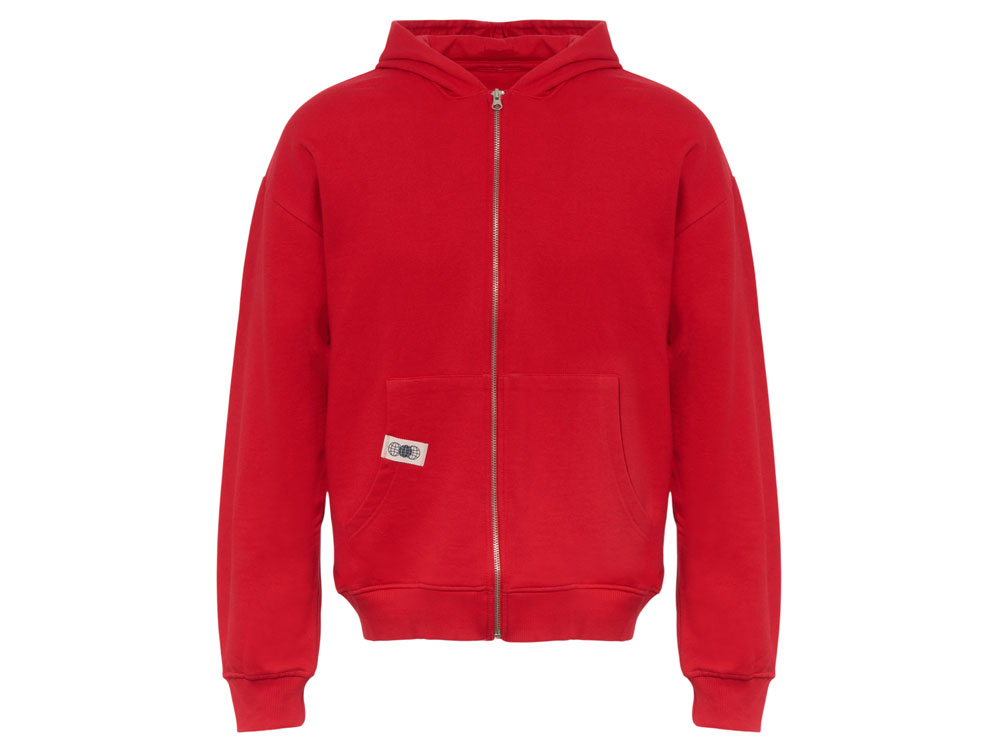 картинка Толстовка оверсайз с капюшоном на молнии Monaco от магазина