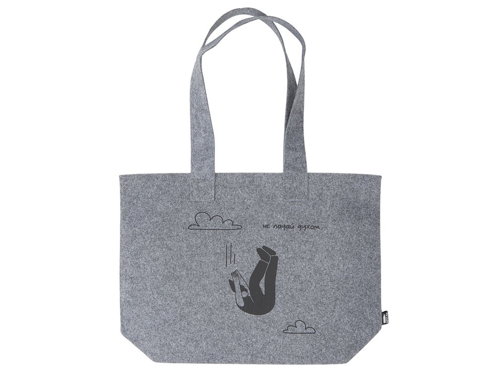 картинка Сумка-шоппер Stratum фетровая с термотрансфером от магазина