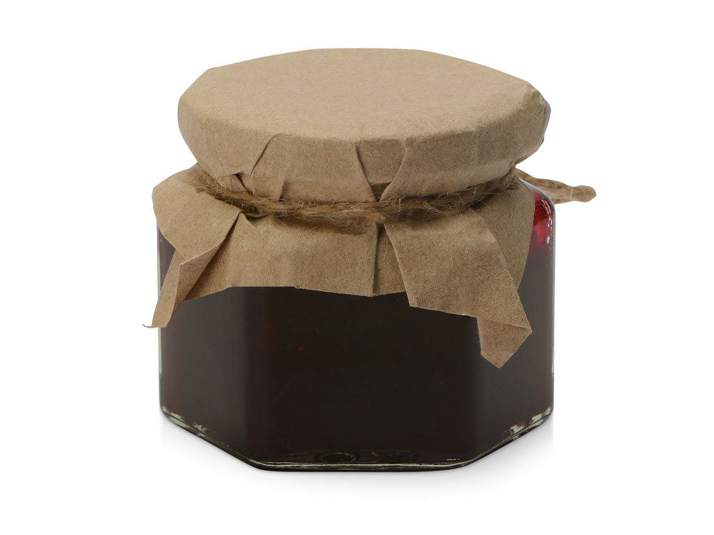 картинка Варенье из клубники с мятой в подарочной обертке от магазина