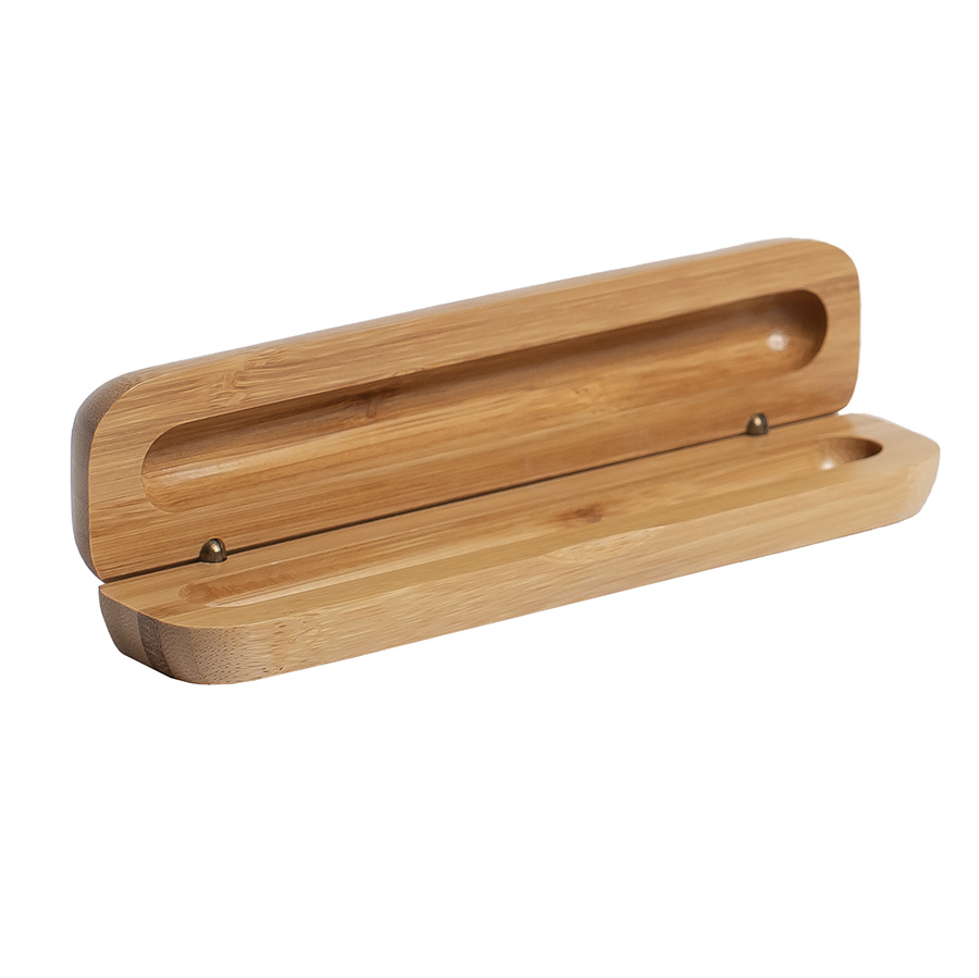 картинка Футляр для одной ручки SOLID, бежевый, бамбук, металл от магазина