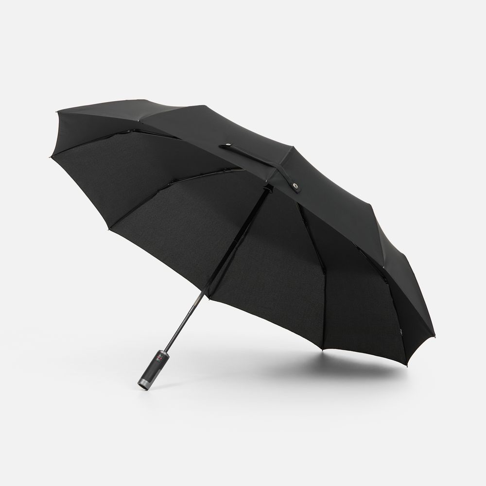 картинка Зонт складной Regenfall, черный от магазина