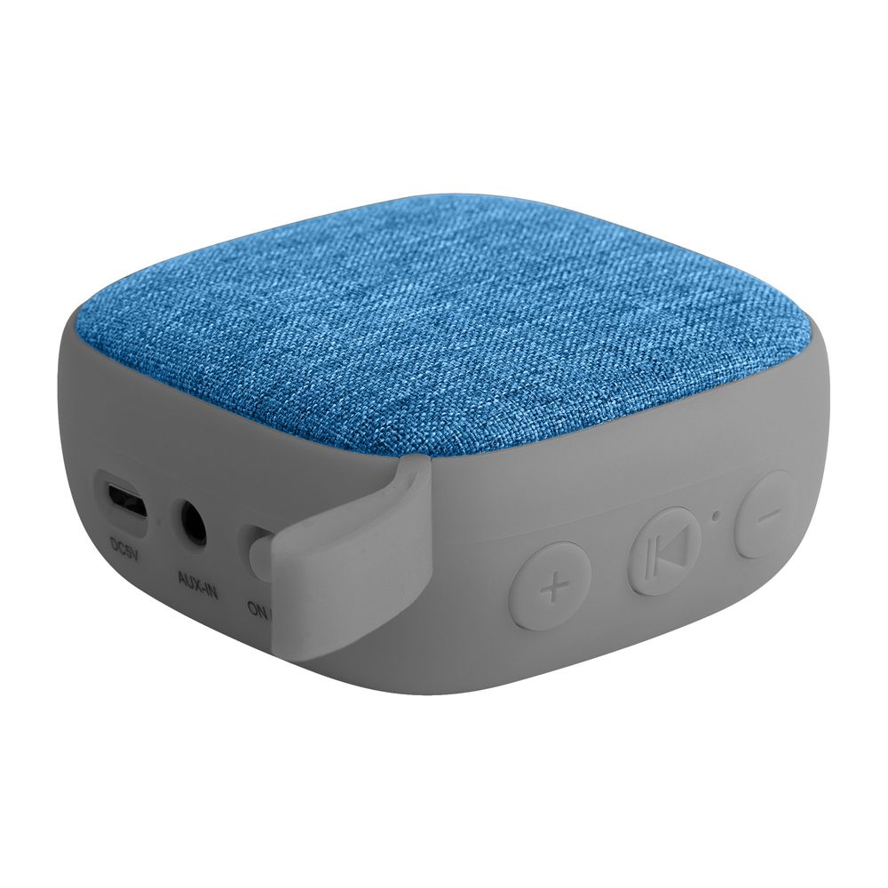 картинка Беспроводная колонка Chubby, серая с голубым от магазина