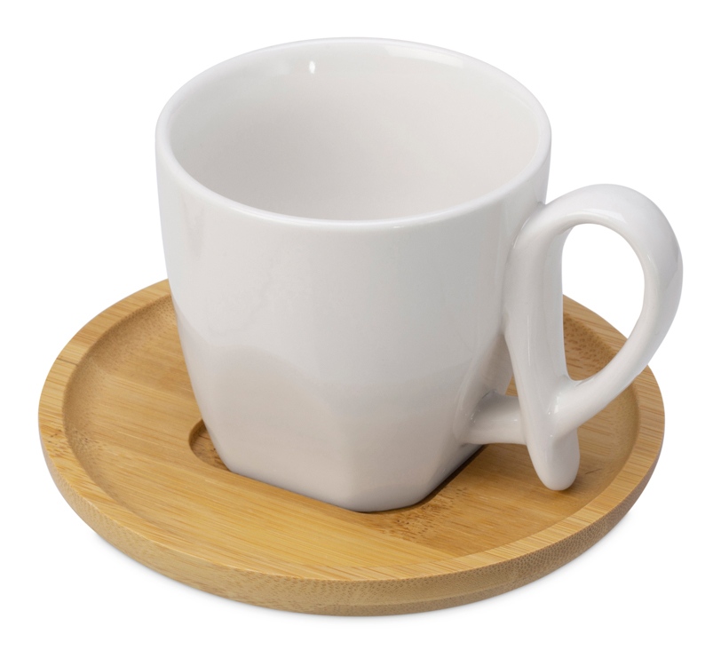 картинка Кофейная пара с бамбуковым блюдцем Mandy от магазина