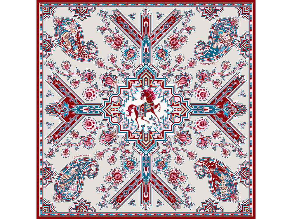 картинка Платок Кавказский скакун от магазина