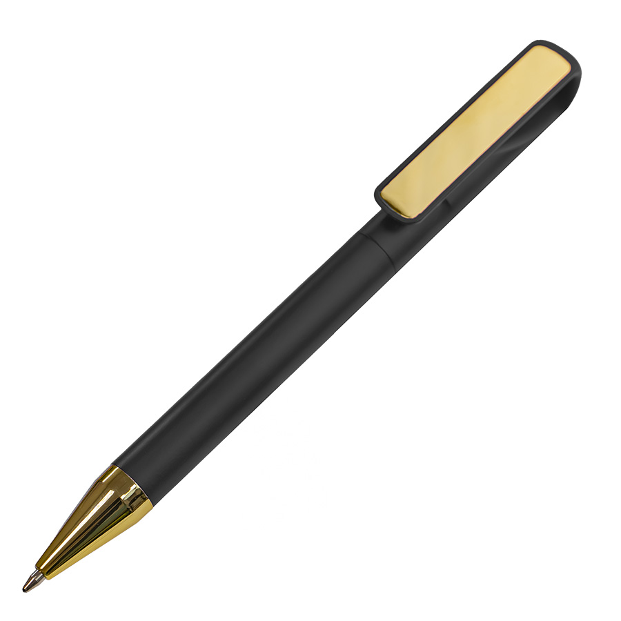 картинка Ручка шариковая GLOSSY GOLD, черный металлик/золотой, пластик, металл от магазина