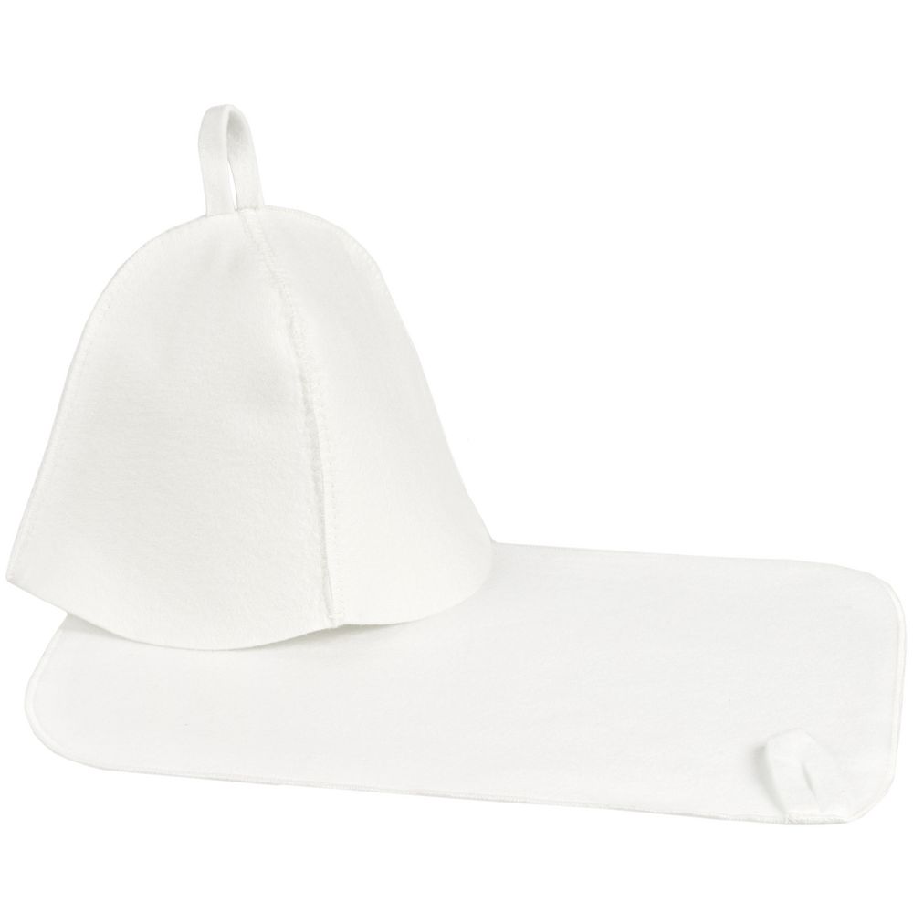 картинка Набор для бани Heat Off с ковриком, белый от магазина