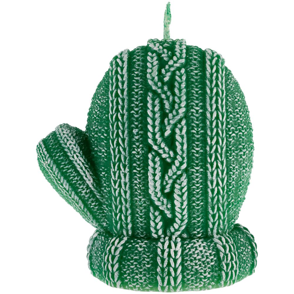 картинка Свеча Kniteam, варежка, зеленая от магазина