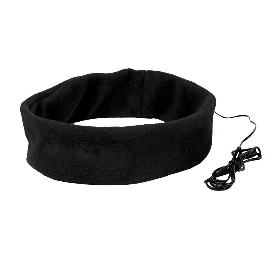 картинка Наушники проводные MARKIZ с повязкой, черный, флис от магазина