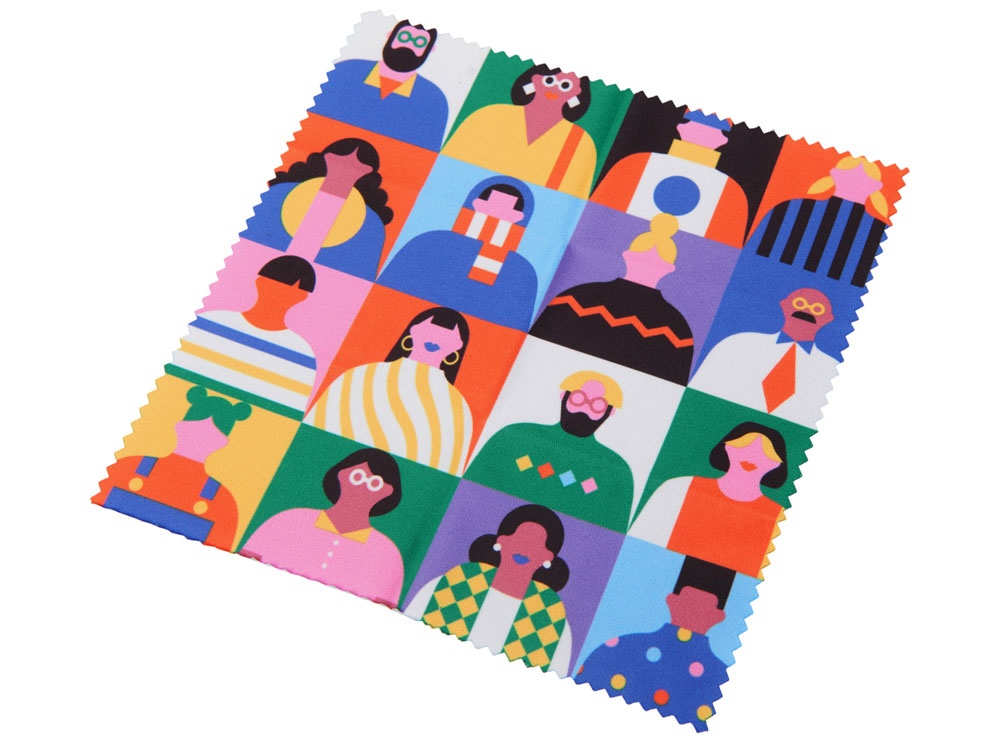 картинка Салфетка для протирания очков с возможностью полноцветной печати от магазина