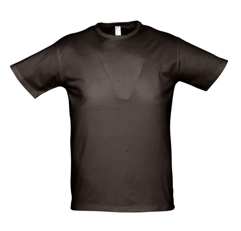 картинка Футболка мужская Milano 190, темно-коричневая (шоколад) от магазина