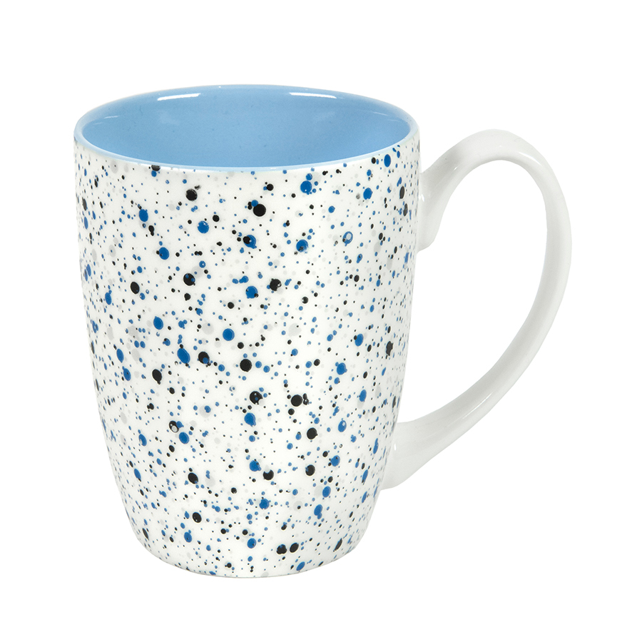 картинка Кружка TERRAZZO, белый с голубым, 330мл, фарфор от магазина