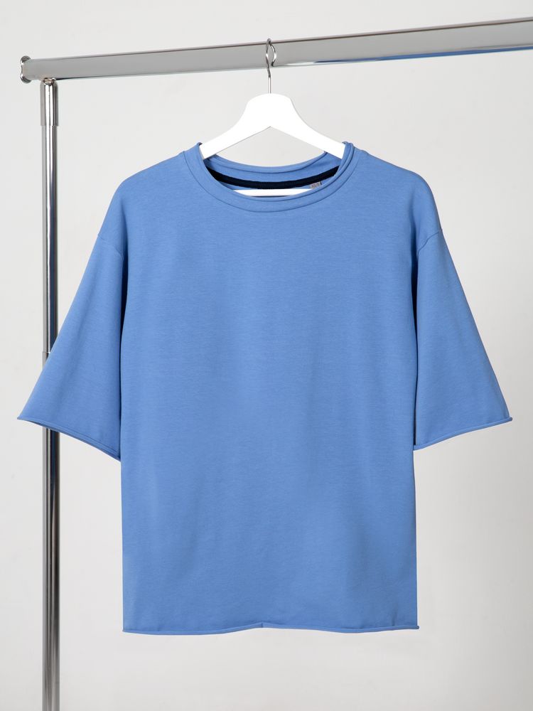 картинка Футболка оверсайз Vozduh 2.0, синяя от магазина