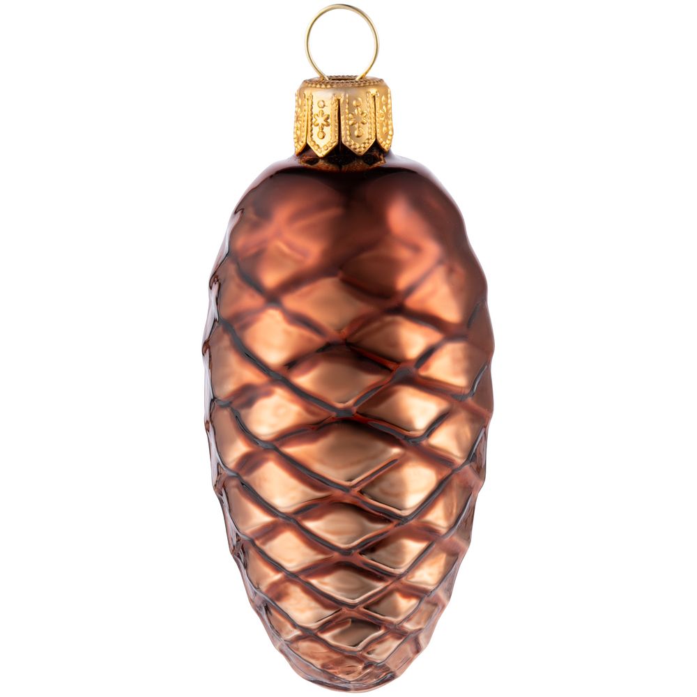 картинка Елочная игрушка «Шишка», коричневая от магазина