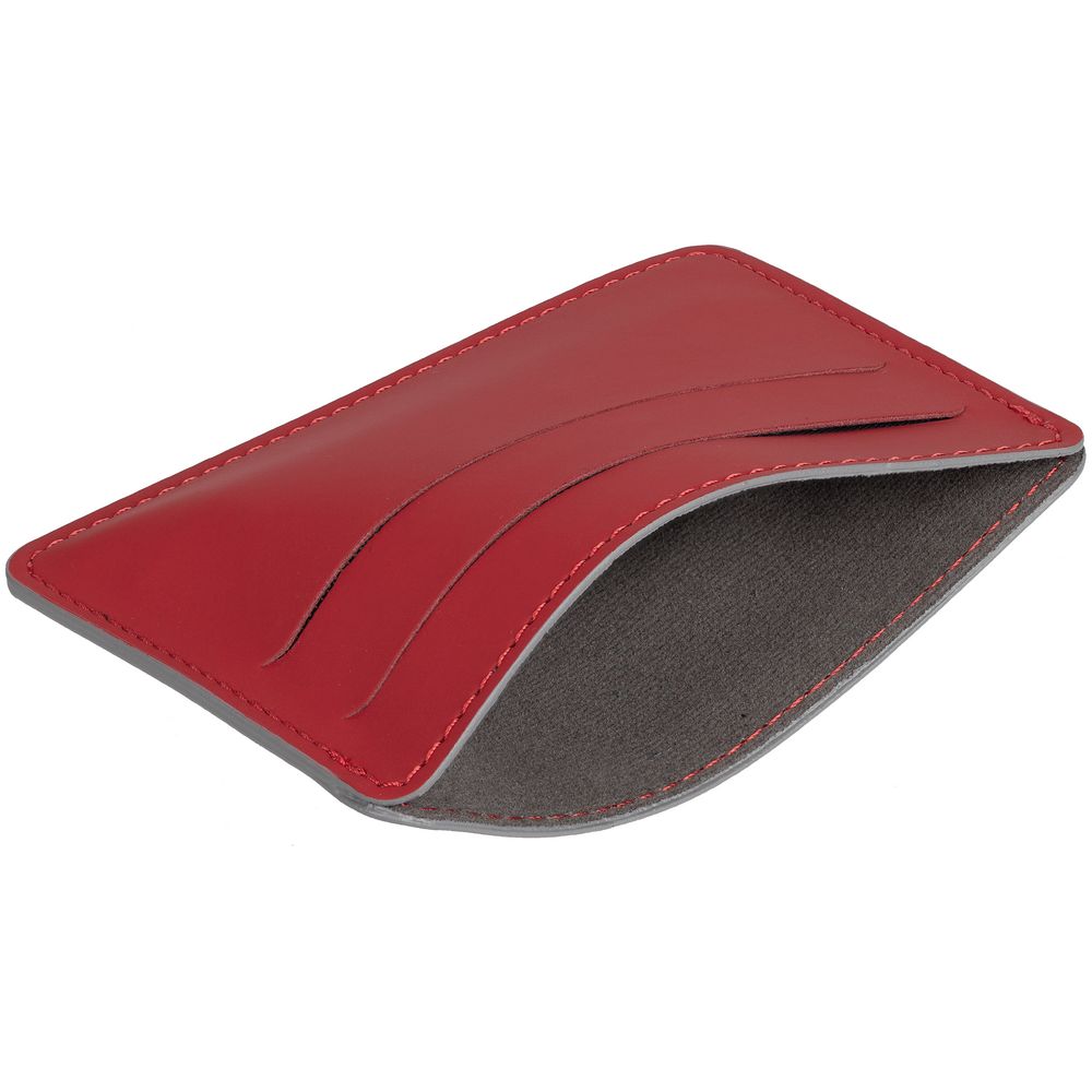 картинка Чехол для карточек Shall Simple, красный от магазина