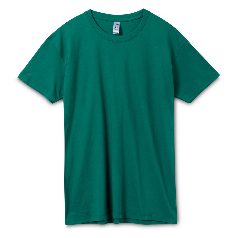 картинка Футболка унисекс Regent 150, зеленая (изумрудная) от магазина