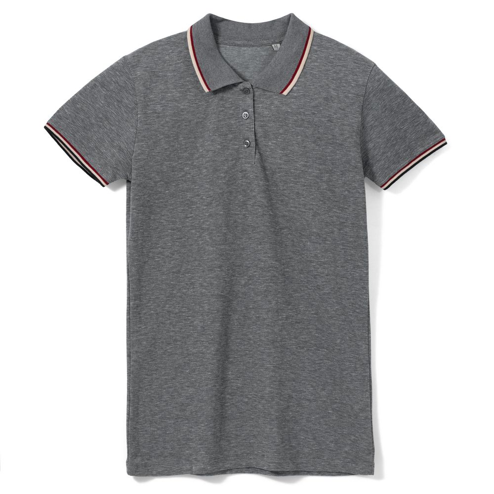 картинка Рубашка поло женская Paname Women, черный меланж от магазина