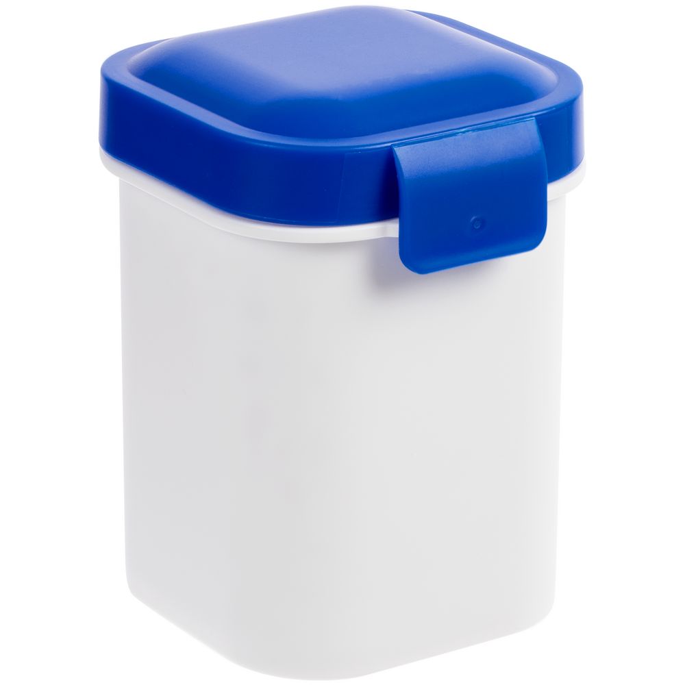 картинка Ланчбокс для снеков Lunch Crunch, белый с синим от магазина