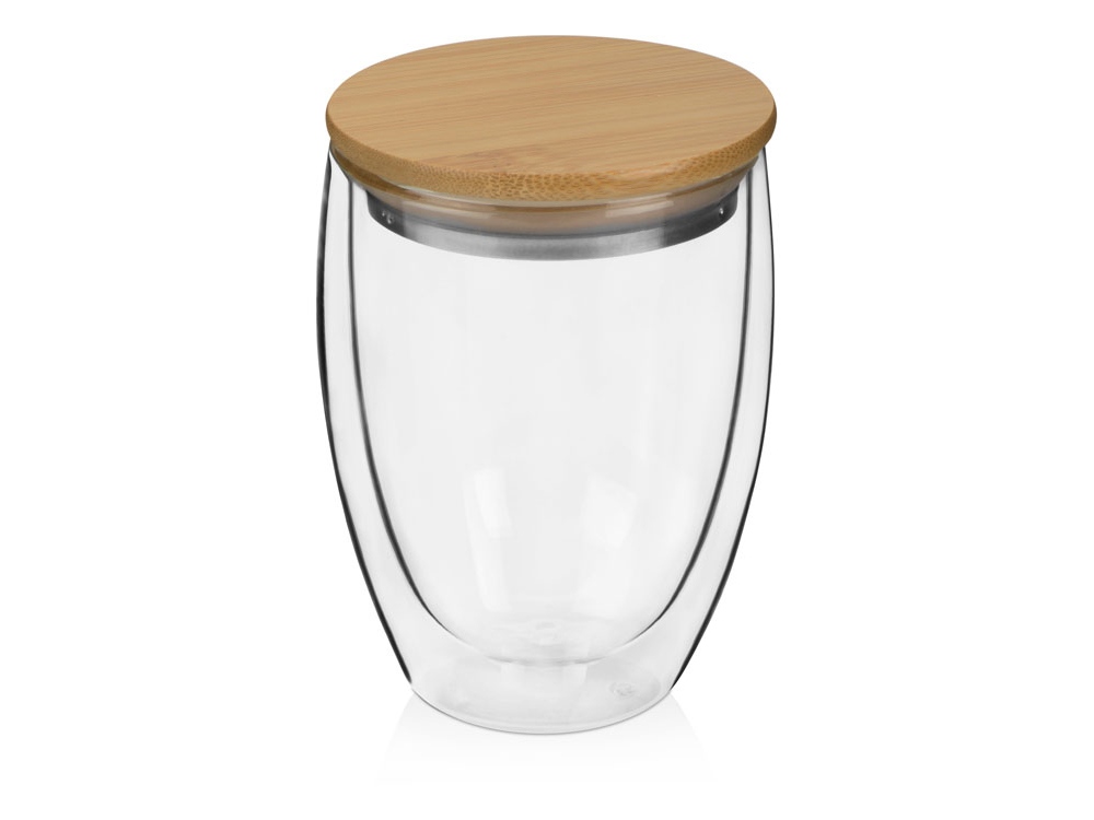 картинка Стакан с двойными стенками и бамбуковой крышкой Valday от магазина