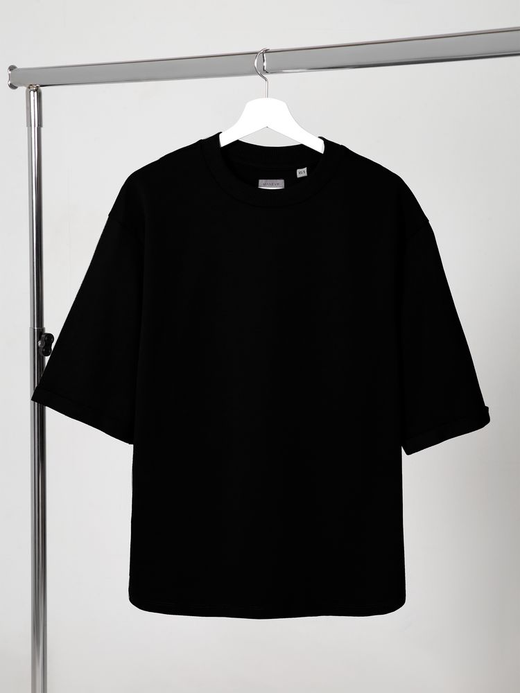 картинка Футболка оверсайз унисекс Kosmos 2.0, черная от магазина