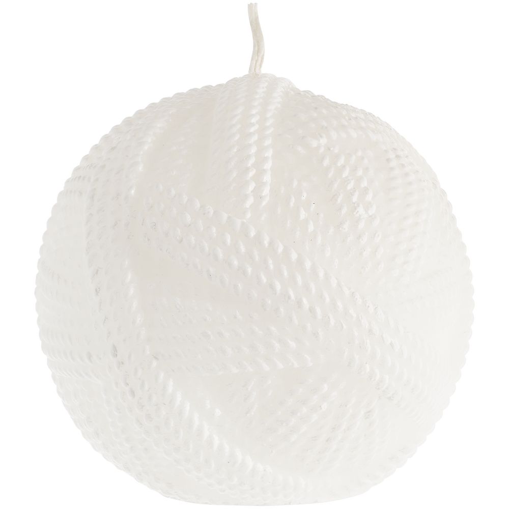 картинка Свеча Kniteam, клубок, белый от магазина