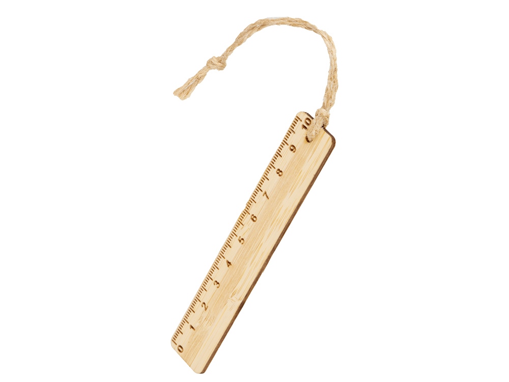 картинка Закладка с линейкой из бамбука Bookmark от магазина