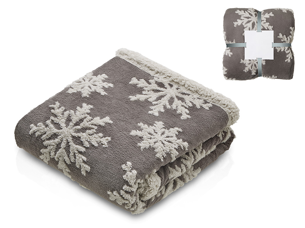 картинка Плед Snowflake новогодний с капюшоном от магазина