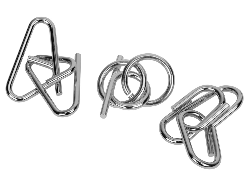 картинка Набор из 3 металлических головоломок в мешочках Enigma от магазина