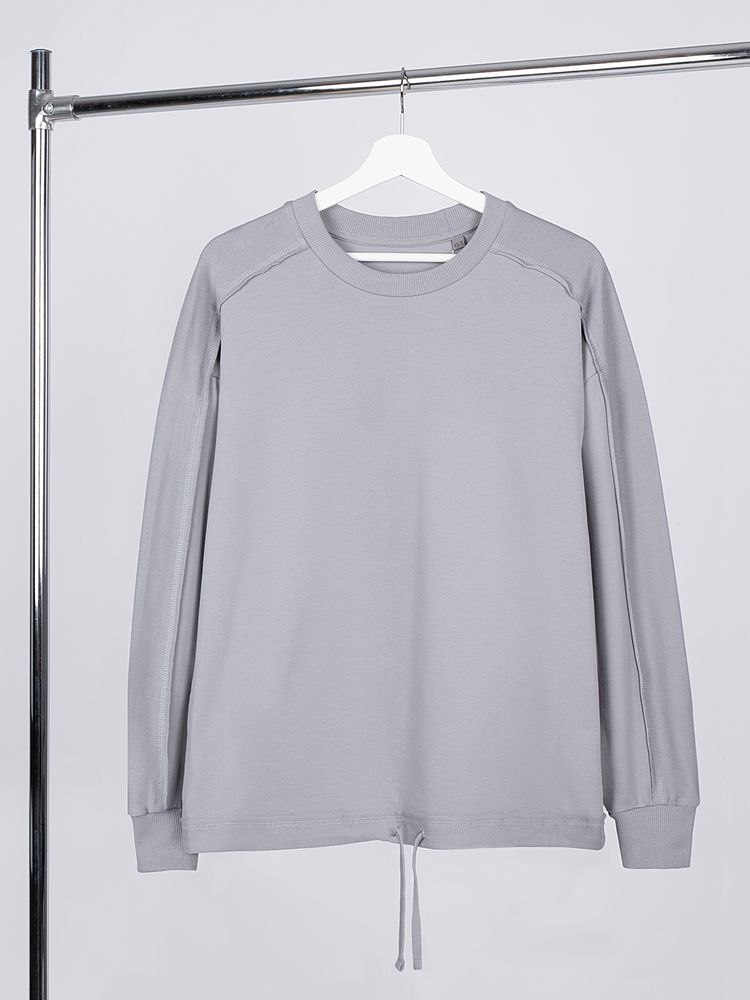 картинка Свитшот унисекс Vozduh, светло-серый от магазина