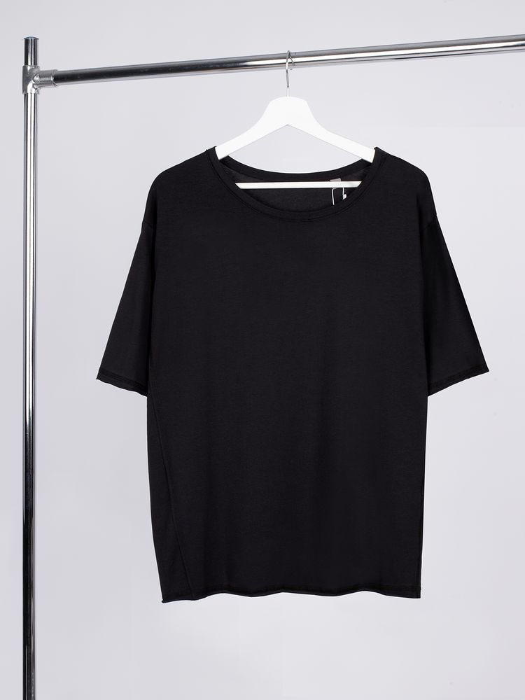 картинка Футболка оверсайз унисекс Vozduh, черная от магазина