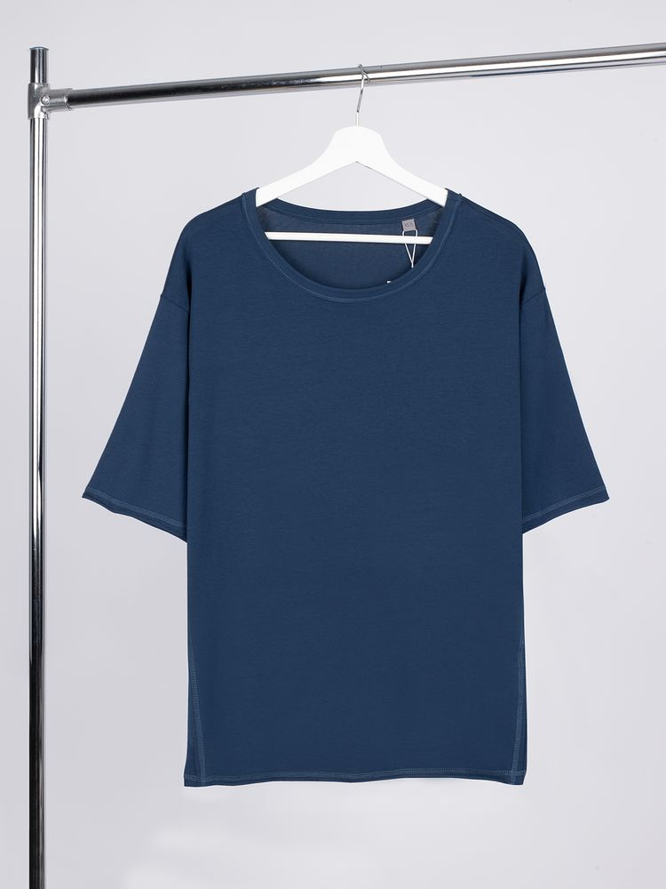 картинка Футболка оверсайз унисекс Vozduh, темно-синяя от магазина