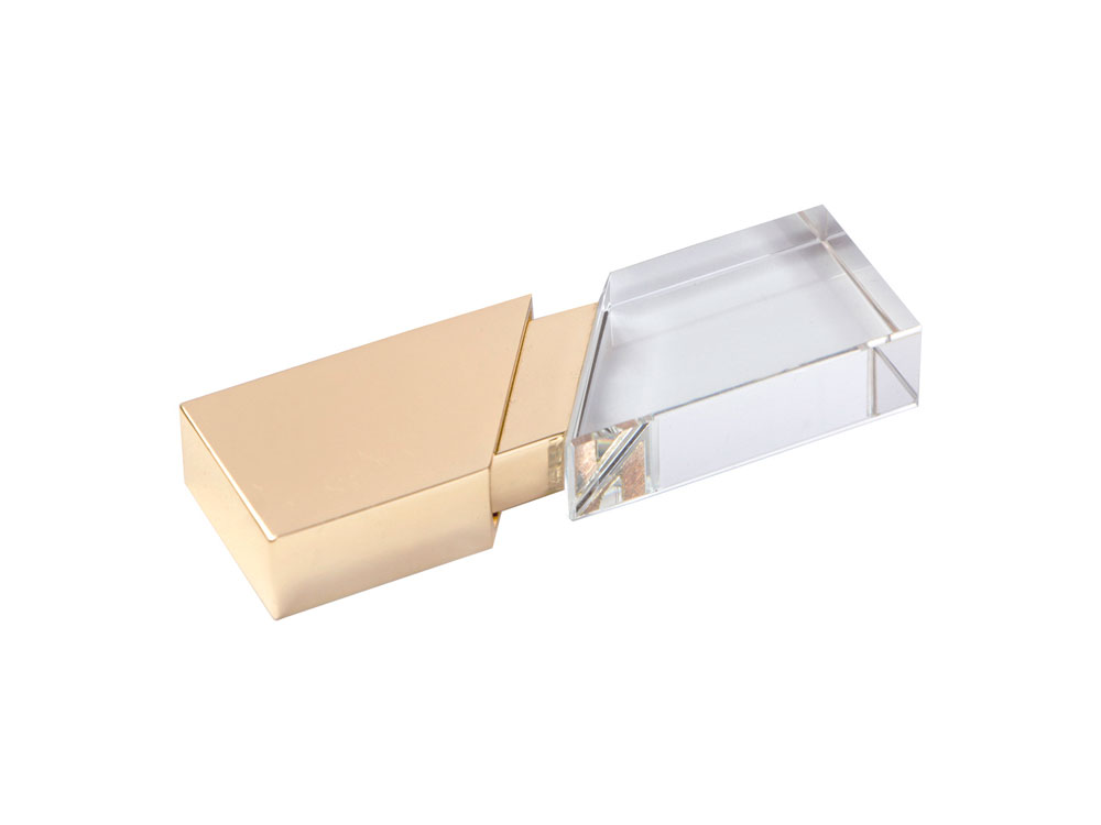 картинка USB 2.0- флешка на 8 Гб кристалл в металле от магазина