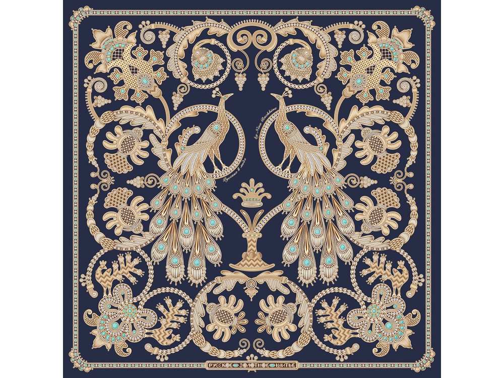 картинка Платок Русское золотное шитьё от магазина