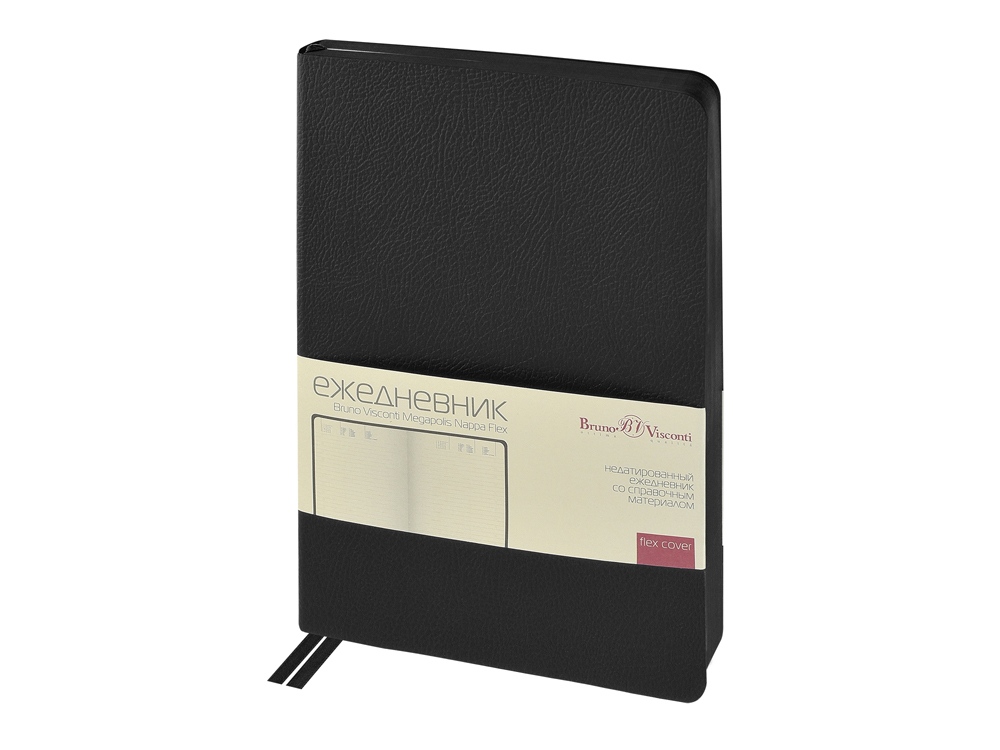 картинка Ежедневник недатированный А5 Megapolis Nappa Flex от магазина