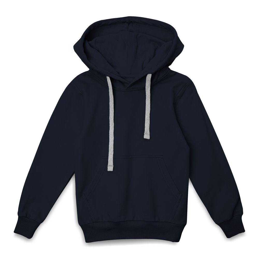 картинка Толстовка с капюшоном детская Kirenga Kids, темно-синяя от магазина