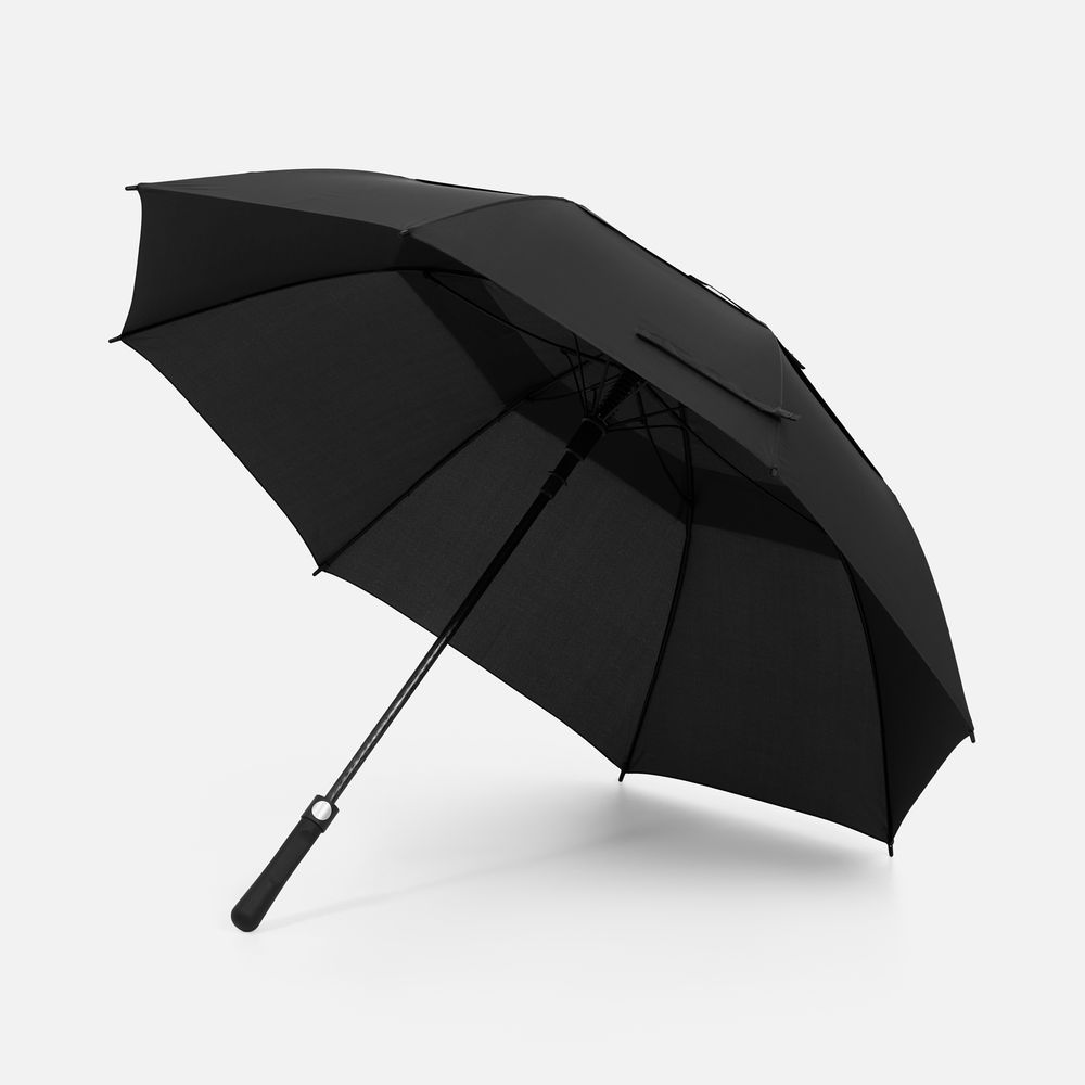 картинка Зонт-трость Dome Double, черный от магазина