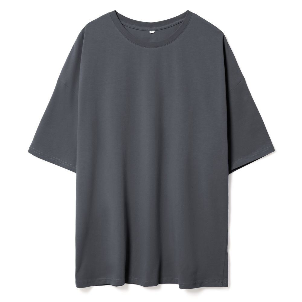 картинка Футболка унисекс оверсайз Crosstown, темно-серая от магазина