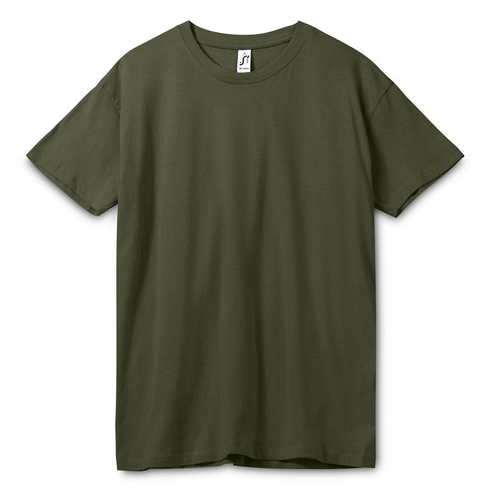 картинка Футболка унисекс Regent 150, темный хаки от магазина