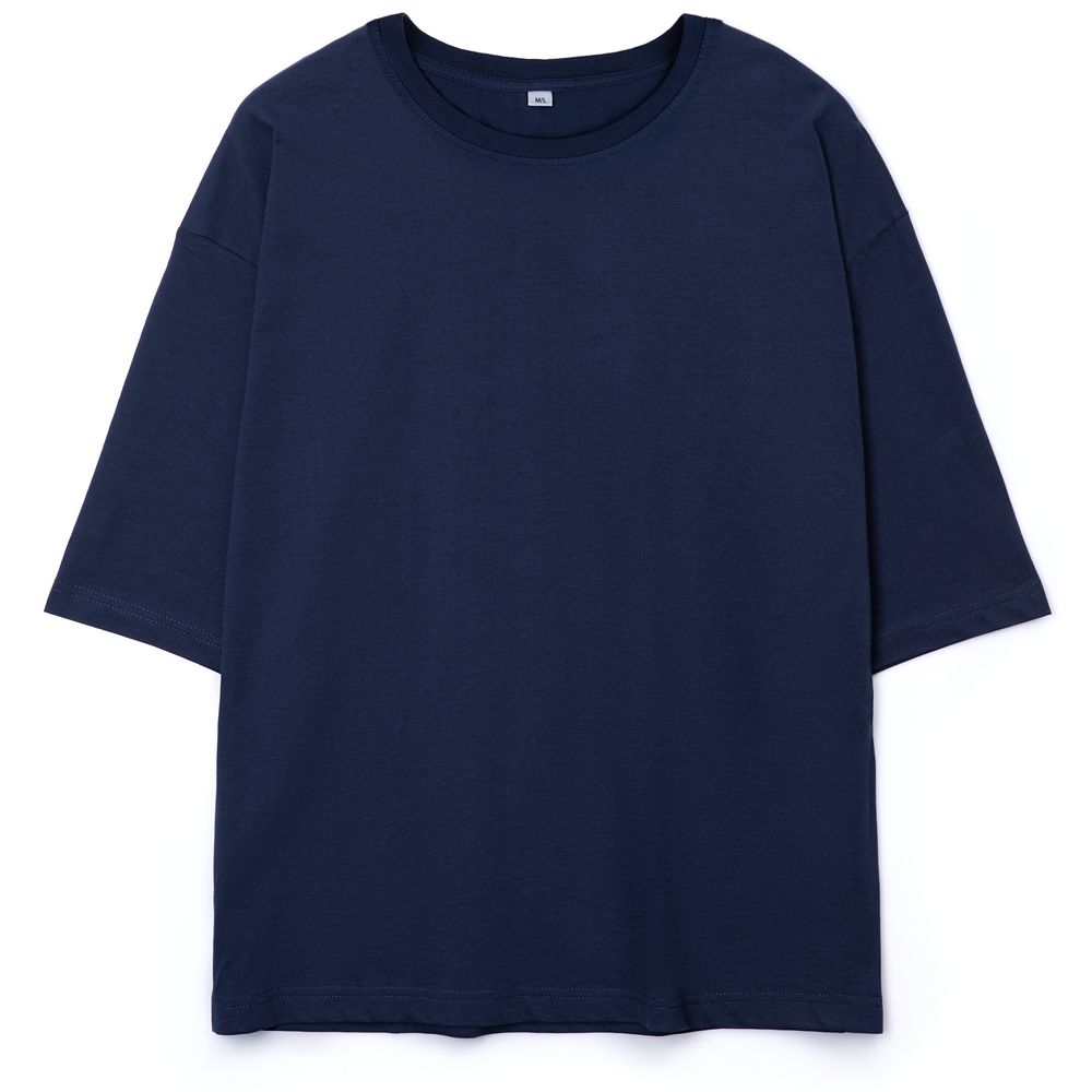 картинка Футболка оверсайз унисекс Base Space, темно-синяя от магазина