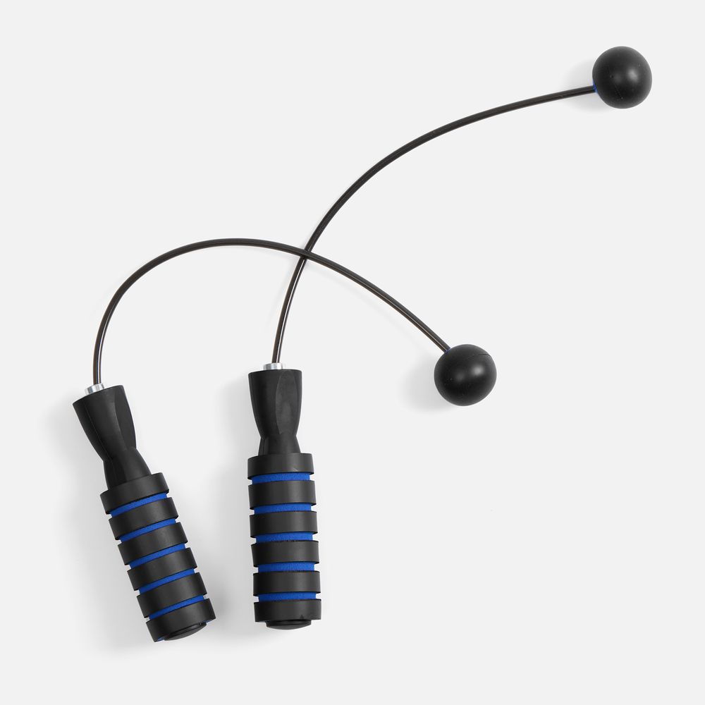 картинка Беспроводная скакалка Silentino, черная с синим от магазина