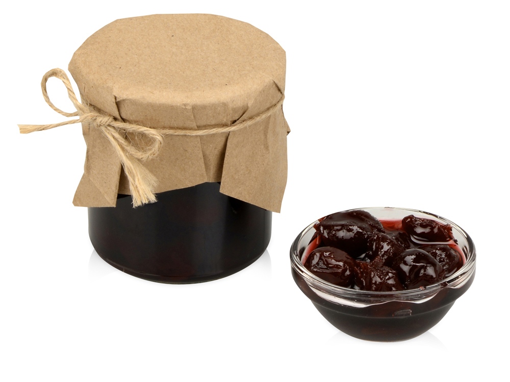 картинка Варенье вишневое в подарочной обертке от магазина