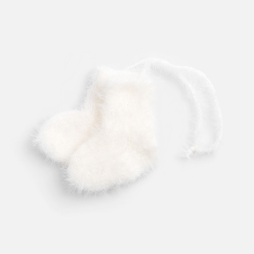 картинка Подвеска на елку «Вьюшка», носочки, белая от магазина