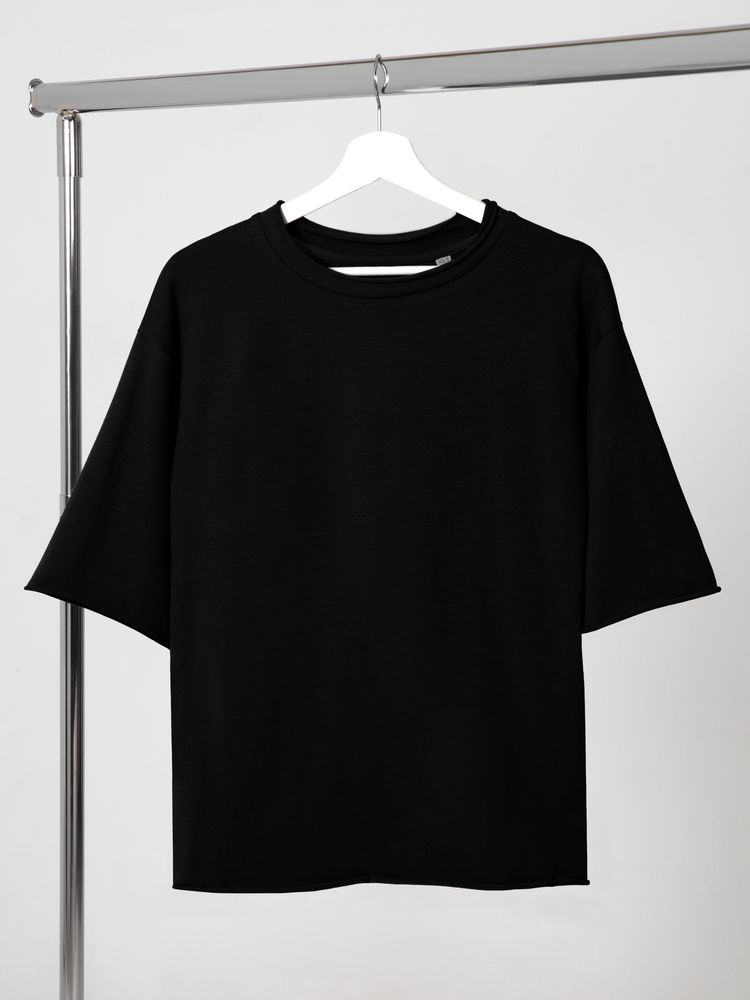 картинка Футболка оверсайз Vozduh 2.0, черная от магазина