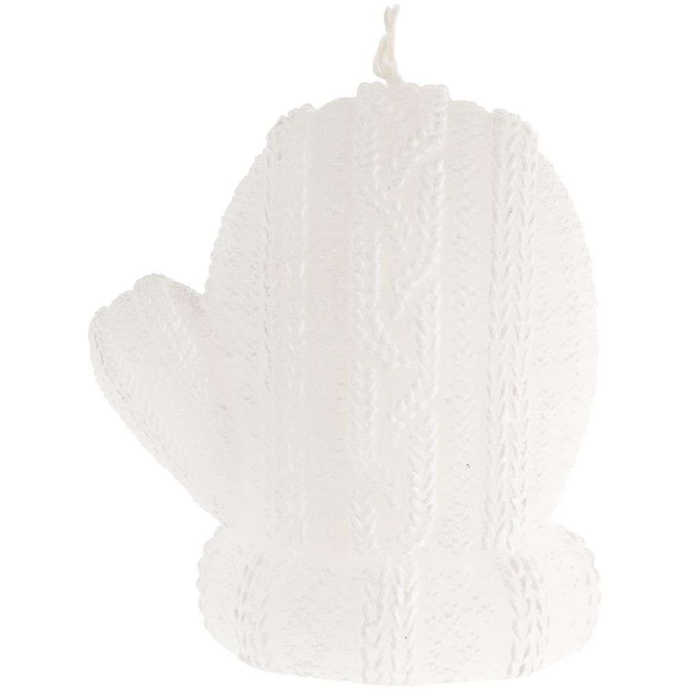 картинка Свеча Kniteam, варежка, белая от магазина