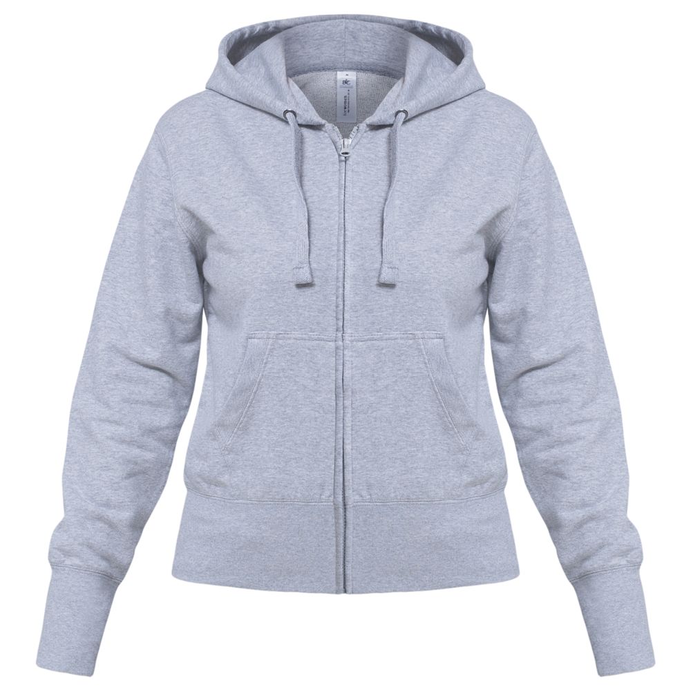 картинка Толстовка женская Hooded Full Zip серый меланж от магазина
