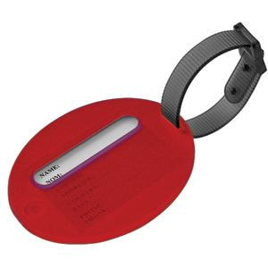 картинка Бирка багажная; красный; 7,5х6х1 см; пластик; тампопечать от магазина